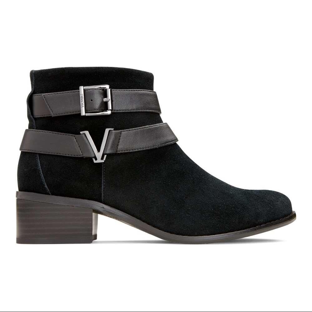 VIONIC HOPE MANA SUEDE LEATHER WEATHER RESISTANT ORTHOPEDIC ANKLE BOOTS NIB